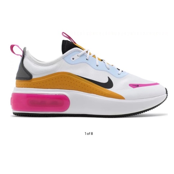 Nike Air Max Dia White/Black-Pollen Rise Women's - Picture 2 of 9